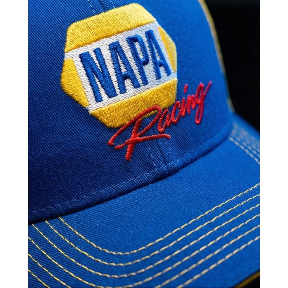 NAPA Racing Chase Elliott #9 Blue Yellow NASCAR Driver Hat‎ Adjustable Cap